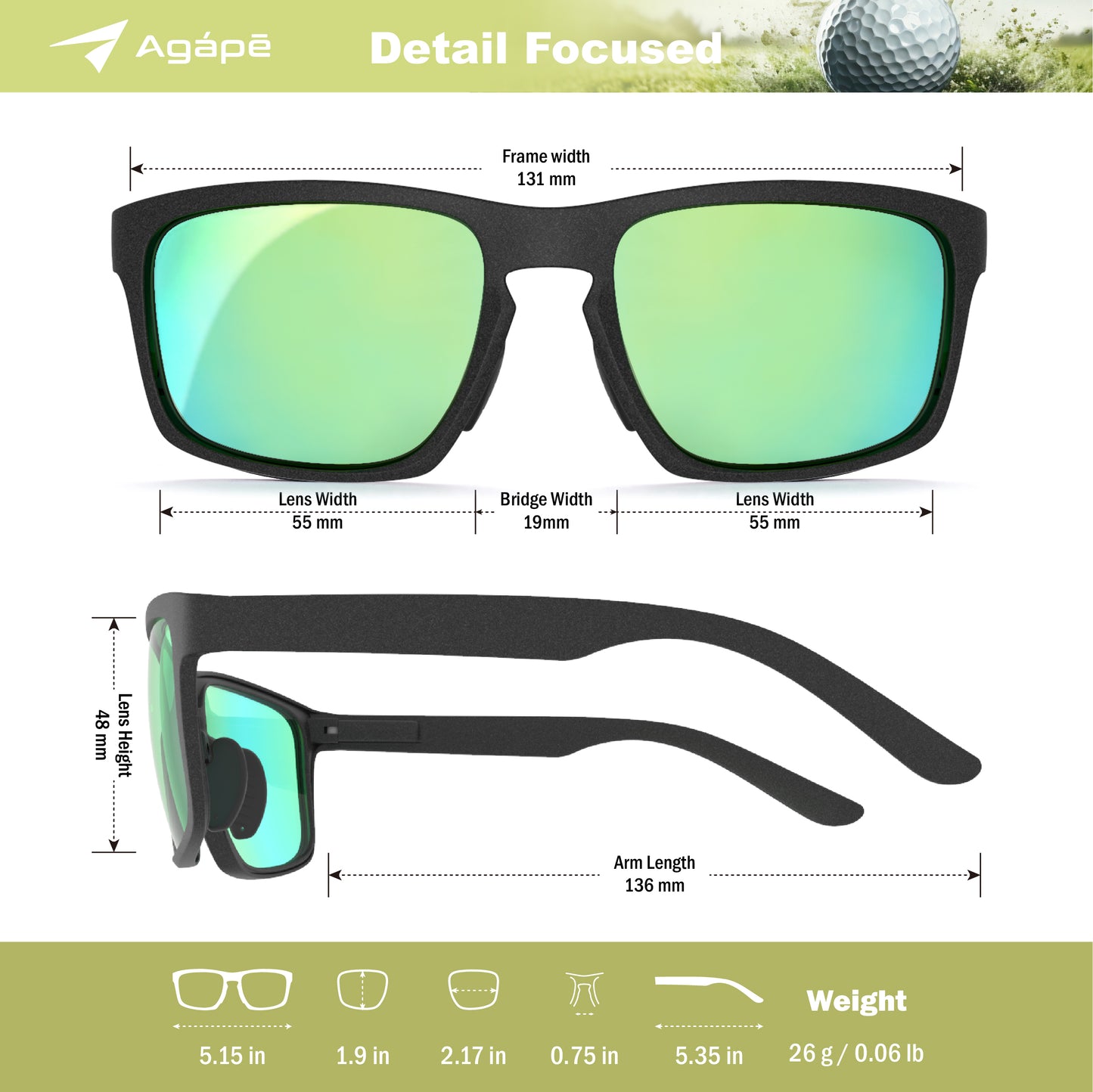 agape Birdyx™ Carbon GreenSight