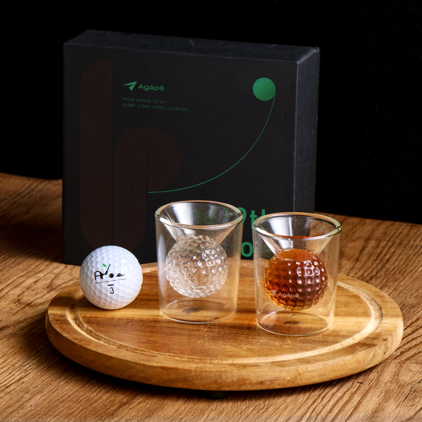 The 19th Hole Whisky Golf Shot Glass | Agape Golf
