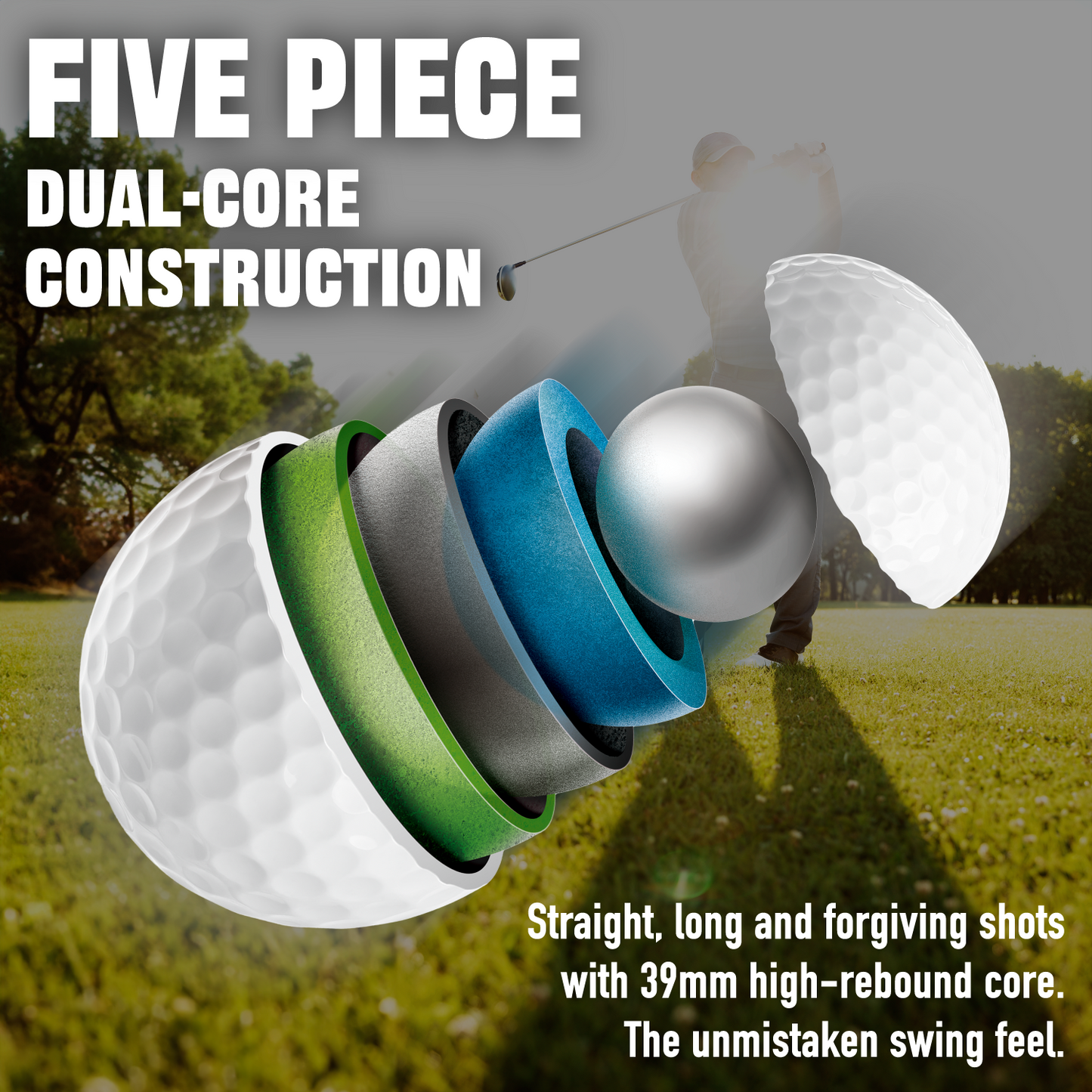 agape M Power 5S Golf Ball