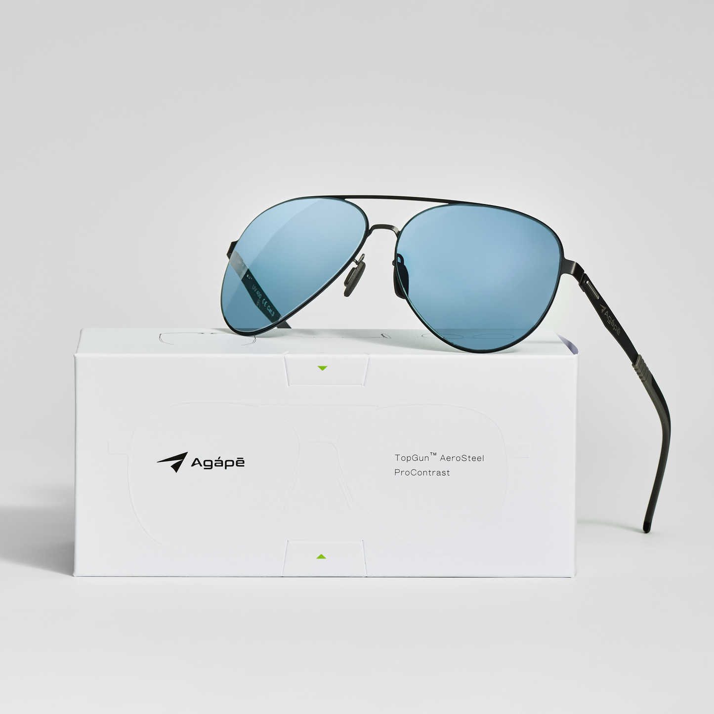 TopGun™ AeroSteel - ProContrast Flight Golf Sun Glasses