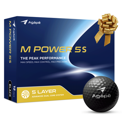 Agape M Power 5S Black Golf Ball | Best Golf Gift