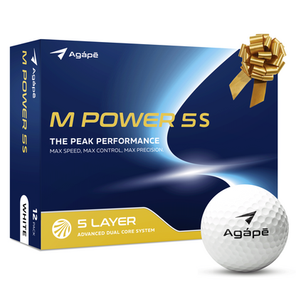 Agape M Power 5S White Golf Ball